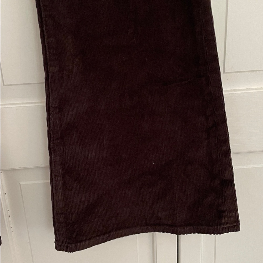 Pistola mocha brown corduroy flared jeans with copper hardware - Picture 7 of 14